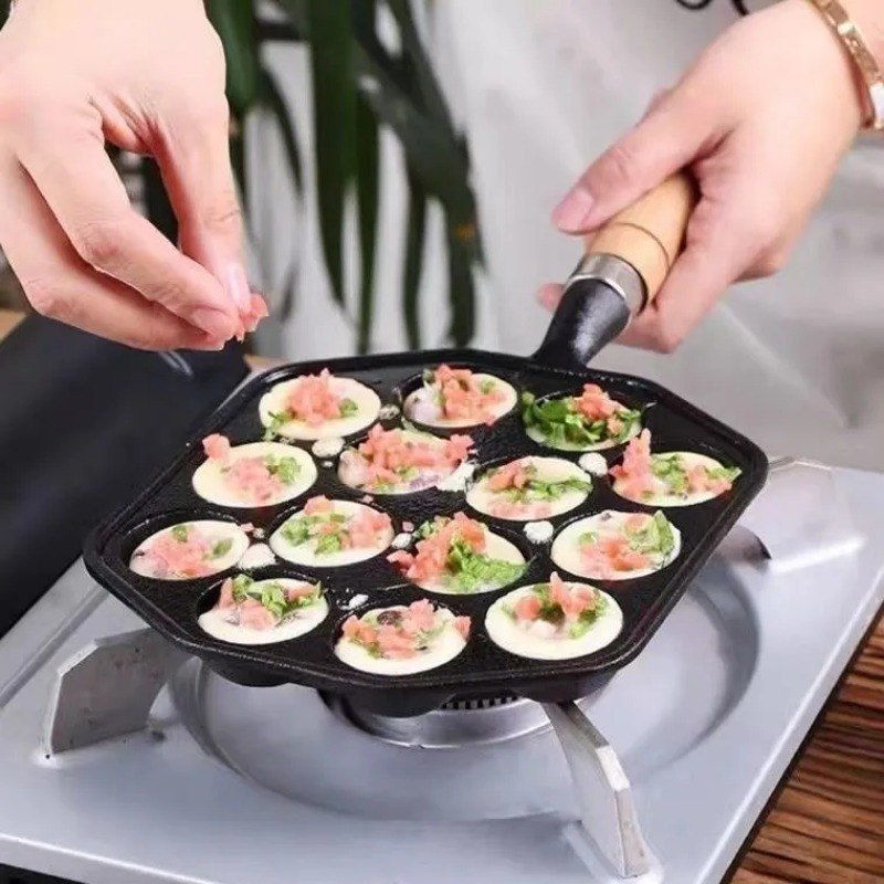 Baking Takoyaki Pan 14 Holes G - Cast Iron Corn review and price